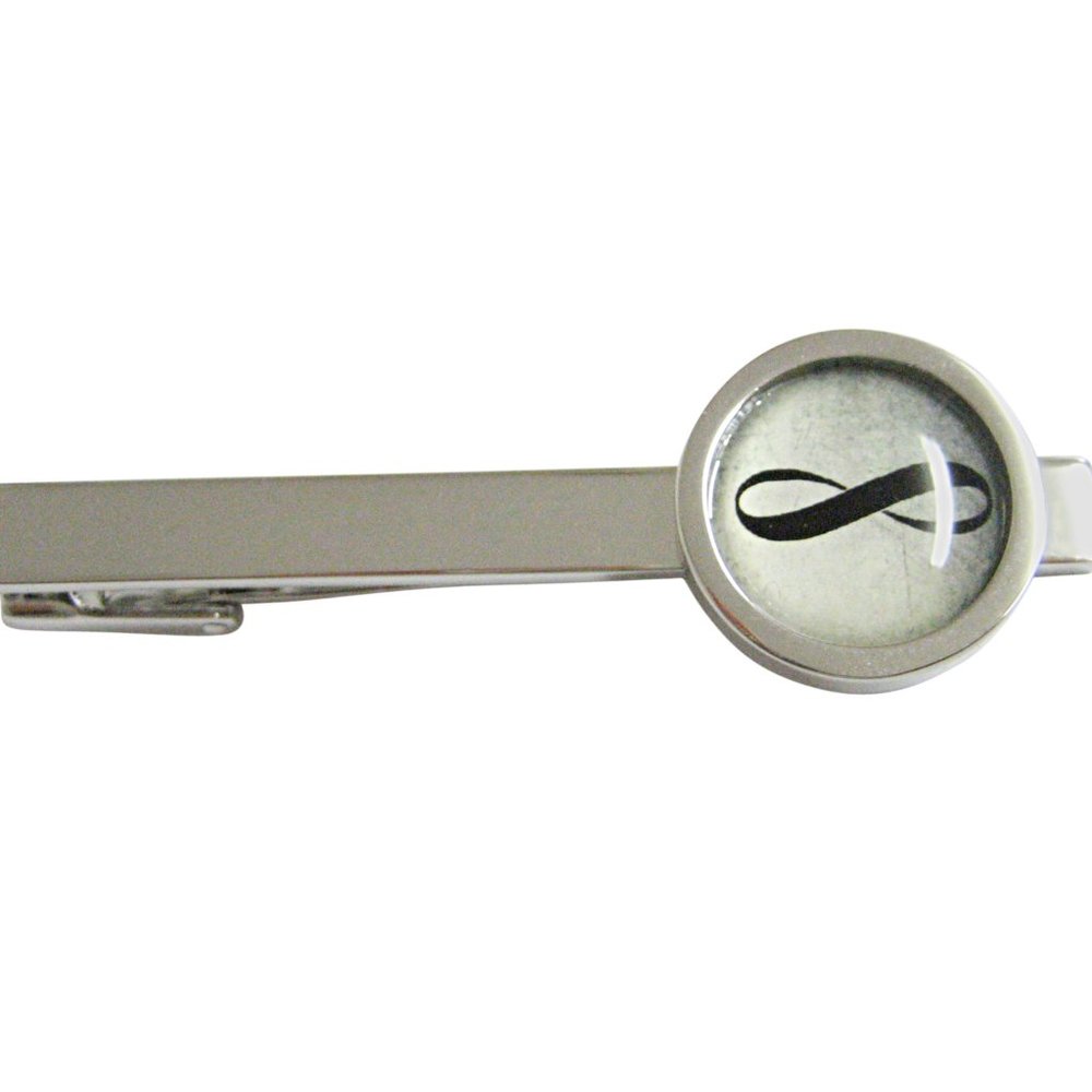 Bordered Mathematical Infinity Google Tie Clip - image 1